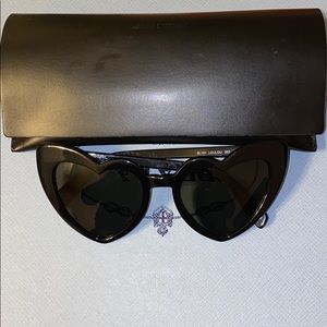 Saint Laurent LouLou 54mm Heart Shaped Sunglasses